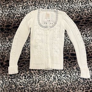NWOT Old Navy White Scoop Neck Cardigan size XS
